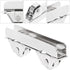 Angoily 10PCS Showcase Window Roller, Mini Sliding Door Rollers Replacement for Sliding Cabinet Door
