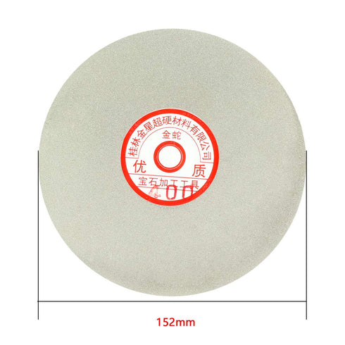 uxcell 6-inch Grit 400 Diamond Coated Flat Lap Wheel Grinding Sanding Polishing Disc
