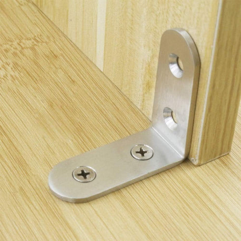 Onwon 40 x 40mm Corner Brace, 16 Pieces Stainless Steel L Shaped Angle Bracket with 64 Screws Fastener Joints