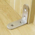 Onwon 40 x 40mm Corner Brace, 16 Pieces Stainless Steel L Shaped Angle Bracket with 64 Screws Fastener Joints