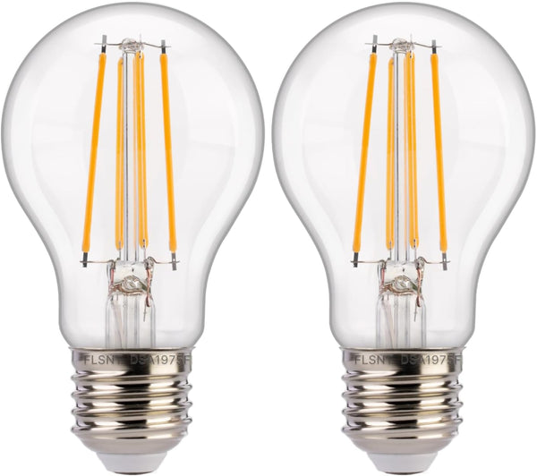 FLSNT Dusk to Dawn Outdoor Sensor A19 LED Edison Bulbs,8W (100W Eqv.),