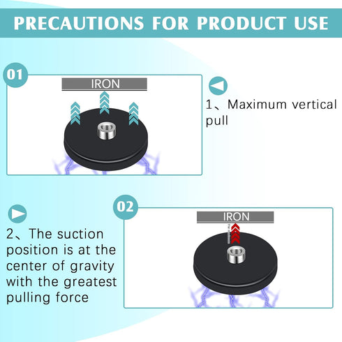 8 30 Lbs M4 1.69 Inches Flutesan Pcs Rubber Coated Magnets Anti Scratch Mounting Magnets Neodymium Magnetic Base