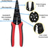 szhdxsy 8-Inch Multi-Tool Long Nose Wire Stripper/Crimper/Bolt Cutter, Essential Electrician Tool for Electrical Work