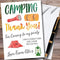The Card Zoo Camping Watercolour Personalized Party Thank You Cards