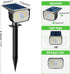 1 Pack 3 2-in-1 nipify Solar Spot Lights Outdoor Motion Sensor with Modes,Solar Spotlights Outdoor Waterproof Auto