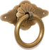 Hja Boutiques US Chinese Antique Style Pure Copper Handles Brass Antique Bronze Round Ring Drawer