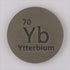 Ytterbium (Yb) 24.26mm Metal Disc 99.9% Pure for Collection or Experiments