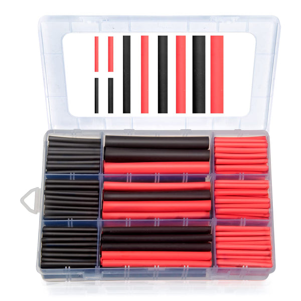 MILAPEAK 270 PCS Heat Shrink Tubing Kit - 3:1 Ratio Adhesive Lined Marine Grade Shrink Wrap