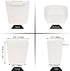 AYVANBER 6 Pack Hanging Cup Holder for Rolling cart Accessories Hooks Little Hanging Buckets Hanging Storage Bins Craft