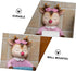 WOONEKY Creative Cartoon Reindeer Toilet Paper Holder Wall-Mounted Roll Paper Rack Bathroom Accessory Tissue Storage
