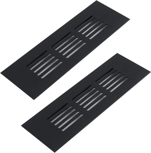 Geesatis Mesh Air Vent Louvered Ventilation for Cabinet Hardware Accessories, 150 x 50 mm, 2 Pcs