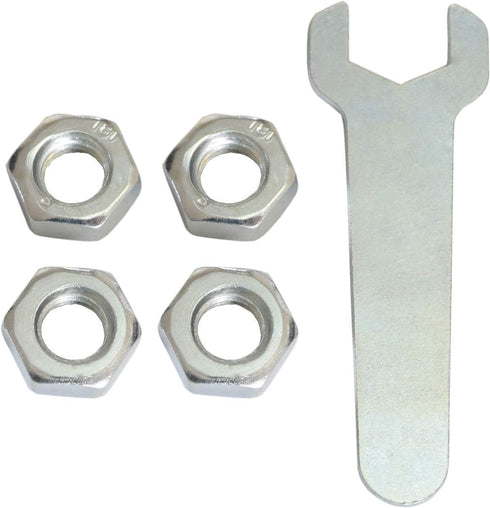 MySit 3-Inch Caster Wheels - Threaded Stem TPR, Heavy Duty 450lbs Load Capacity, Set of 4