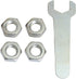 MySit 3-Inch Caster Wheels - Threaded Stem TPR, Heavy Duty 450lbs Load Capacity, Set of 4