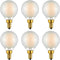 G16.5/Type G E12 Dimmable LED Filament Bulb, 4W 3000K Warm White Frosted
