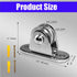 Small Pulley Block Silent Pulley,Single Pulley Block,304 Stainless Steel Pulley Block Super Silent Detachable Duplex Bearing for Cord Material Handling Moving and DIY Kits for Handling Moving (2)