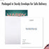 The Best Card Company Jumbo Merry Christmas Card (8.5 x 11 Inch) - Big Group Notecard for Happy Holidays, Xmas