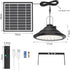 IP66 3 Dimmable Lixada Solar Powered Pendant Lamp Outdoor Waterproof Hanging Lights with Remote Controller Garage Light