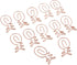 24pcs Pineapple Paper Clips Metal Card File Note Clips for Office School Stationery Scrapbooking Bookmarks - Rose Gold by FRECI