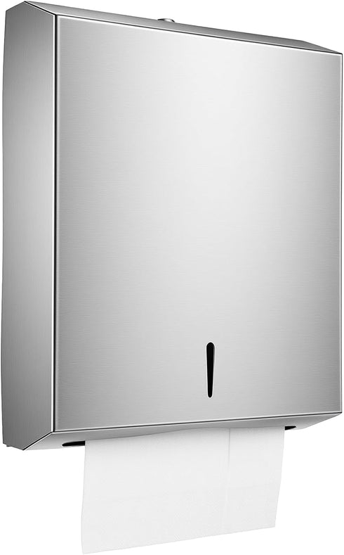 MSHHDK Paper Towel Dispenser Wall Mount Stainless Steel Commercial Paper Towel Holder with