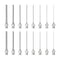 PATIKIL 16 Pcs Blunt Tip Dispensing Needles with Bent Blunt Needle, 1.5 Inch, 8 Different Gauge Liquid Dispenser