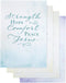 DaySpring - 12 Sympathy Boxed Cards and Envelopes (77541) - Strength Hope Comfort, 4 Design Assortment with Scripture
