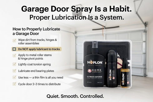 7oz HOPLON Home Premium Maintenance Kit Synthetic Ester Lubricant with Spray, Dauber & Needle, Stops Squeaks & Rust on