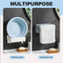 Foldable Trash Bag Holder, Magnetic Portable Trash Bag Holder Easy to Open Close, Space Saving Wall Mounted Foldable