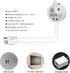 Strip,5 Lights,6.56FT/2M 3500K Motion Activated COB LED V USB Motion Sensor Neon LED Strip Waterproof LED Light Strip