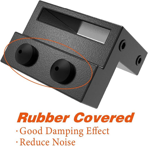 ZEKOO Steel Stopper Limit Device for Sliding Barn Door Hardware Track Roller Stop Kit Accessories