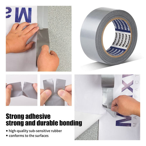 Heavy Duty Waterproof Duct Tape - 1.88 in 35 Yards Silver Tearable Tape with Strong Adhesive for Home Repair