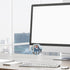 Fiyooau 2Pcs 2 Inch Office Cubicle Mirrors - Self-Adhesive Adjustable Rear View Mirror for Desk - Removable Monitor