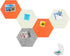 SEG Direct Hexagon Felt Cork Board Tiles, Self Adhesive Large Bulletin Board for Walls Office with Push Pins
