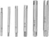 Fafeicy Stripped Screw Remover Set, High Speed Steel Tap Extractor for Removing Screws and Bolts, Six-Piece Set