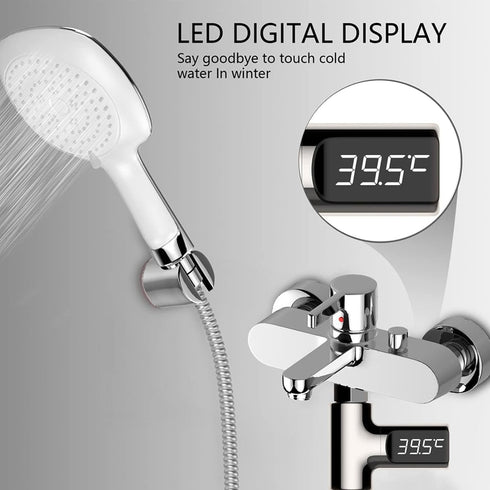 Chesoon 5-85/41-185 360 SN12 Instant-Read Shower Thermometer LED Digital Display Fahrenheit/Centigrade Baby Bath Water