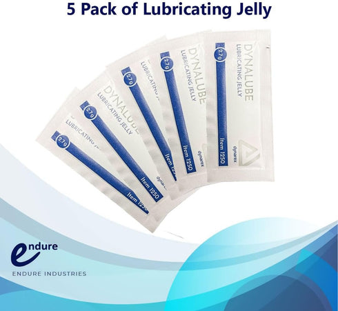 8 5 5 Packs Endure Complete Airway Emergency Kit - Sizes Berman OPA + Sizes Nasopharyngeal Airway + Lubricating Jelly
