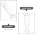 ULTECHNOVO Glass Conical Beaker with Spout, Wide Mouth 10ml Graduated Measuring Cup, Mini Glass Scale for Lab Kitchen