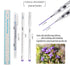 LabAider 6Pcs Professional Surgical Tip Skin Marker Pen with Paper Ruler for Eyebrow, Lips - Sterile Tattoo Stencil