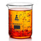 EISCO Heavy Duty Beaker, 1000ml, 5mm Thick, White Graduations, Borosilicate 3.3 Glass, Superior Durability