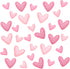 LXUEJIE 120 Pieces Heart Wall Decals, Pink Heart Shape Wall Stickers, PVC Removable Pink Walls Stickers for Girls