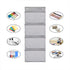 Eamay Wall Mount/Over Door File Hanging Storage Organizer, 4 Large Document Holder for Home or Office