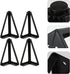 4pcs 15cm Toddmomy Cabinet Legs Sofa Legs Furniture Support Feet Black for Tv Stand Coffee Table Bed Frame Replacement