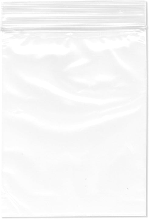 Plymor 3.5" x 4.5" (Case of 1,000) - 2 Mil Zipper Reclosable Plastic Bags