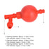 Lab Rubber Suction Bulb, 3 Openings Quantitative Pipette Filler, Elastic Rubber for Industrial Agricultural Laboratories