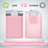 UCGOU Bubble Mailers 4x8 Inch Light Pink, 50 Pack Poly Padded Envelopes for Small Business Mailing