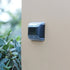 2pcs FRCOLOR Waterproof Solar Fence Lights Outdoor Wall Sconce Solar Powered Porch and Garden Lighting White Light
