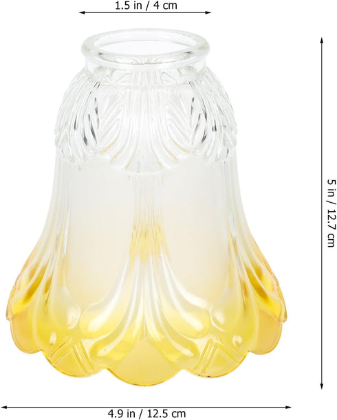 Kisangel Modern Frosted Glass Lamp Shade Ceiling Fan Light Cover Small Indoor Pendant Light Fixture Replacement