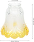 Kisangel Modern Frosted Glass Lamp Shade Ceiling Fan Light Cover Small Indoor Pendant Light Fixture Replacement