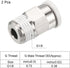 PATIKIL G1/8 Push to Fit 5mm OD Hose Connect Fittings, 2 Pack Straight Coupling Adapter for Gas Pneumatic