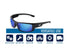 Bullhead Safety Dorado Safety Glasses with Dual Lenses - Blue Light Protection