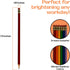 Cute 6-Pack Pencils - Unsharpened #2 HB with Erasers - Ideal for School, Sketching, Writing - Rainbow Colors